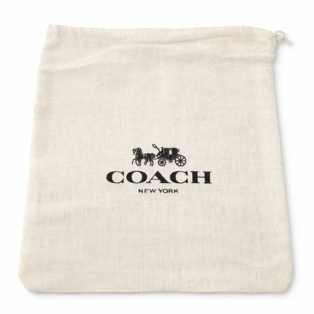 Coach Cream and Black Drawstring Dust Bag